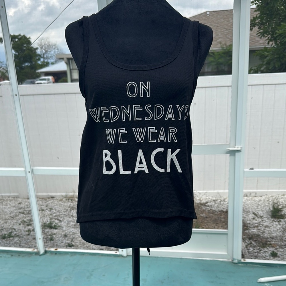 Women's Black Graphic Tank Top